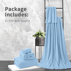 Extra Large Bath Towel Set of 4, Oversized Bath Sheet Super Soft Highly - Image 7