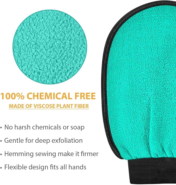 Exfoliating Gloves 2 Pcs, Exfoliating Body Scrubber - Image 5