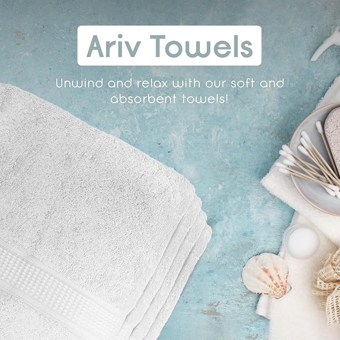 Ariv Premium Jumbo Bath Towels Pack of 2, Beach Towel, Extra-Large Bath Sheets - Image 5