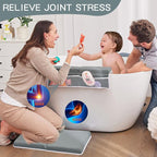 Baby Bath Kneeler and Elbow Rest Pad Set, Bath Kneeling Pad Thick Soft Quick - Image 5