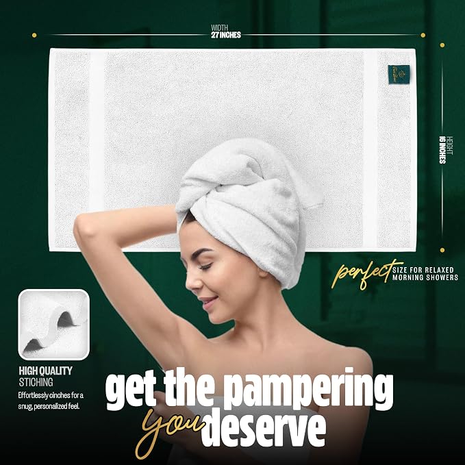 Pearl Linens Pack of 24 100% Cotton Hand Towels, Salon Towels - Image 2