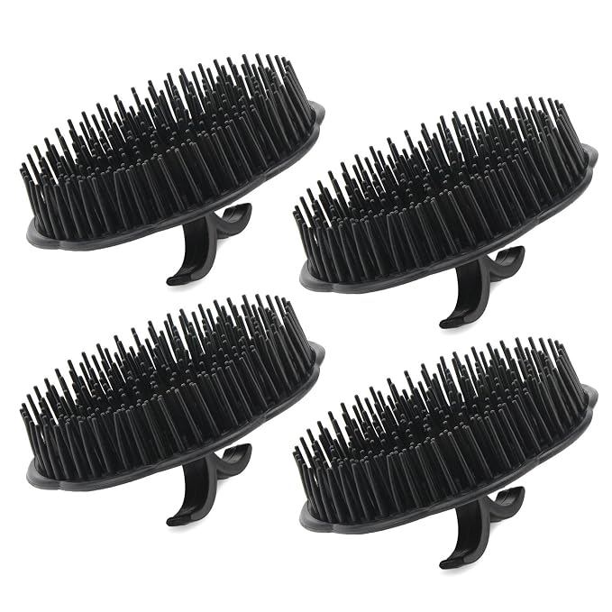 Segbeauty Mens Shampoo Brush, Massage Hair Brush Floriated Shower Comb by Segbeauty