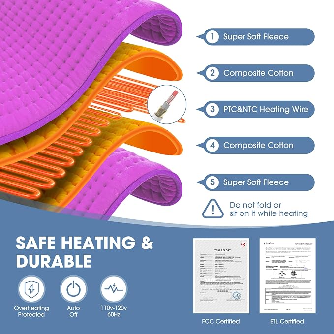 FluffyWarmth Electric Heating Pad - Image 8