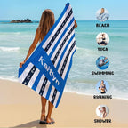 JML Custom Beach Towel with Name, Personalized Microfiber Beach Towel with Name - Image 6