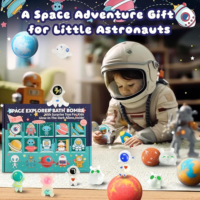 20 Pack Galaxy Bath Bombs for Kids - Image 5