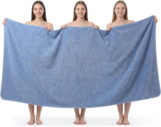 REDKISS Pack of 1 Jumbo Bath Sheet, 40 x 80 Inches Microfiber Oversized Bath by REDKISSOnline