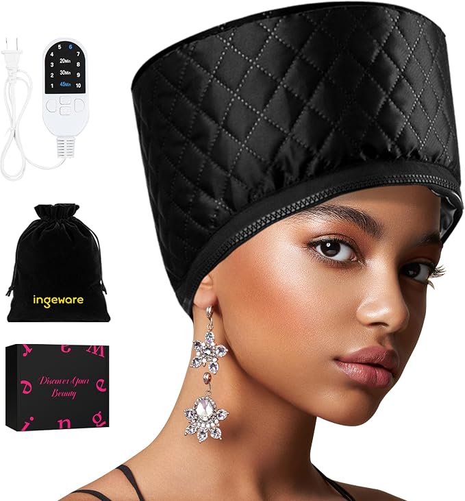 Heat Cap for Deep Conditioning, Ingeware Thermal Cap for Hair Steamer Cap for by ingeware