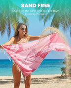 Antfuny 2 Pack Turkish Beach Towel Quick Dry Absorbent Lightweight Thin - Image 3