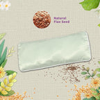 Flexseed Eye Pillow, Hot or Cold Weighted Satin Eye Mask, Microwaveable Moist - Image 2