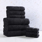 Superior Egyptian Cotton 9-Piece Towel Set, Guest Bath Decor Essentials by SUPERIOR