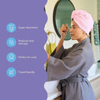 Turbie Twist 2-Pack Microfiber Hair Towel - Image 2