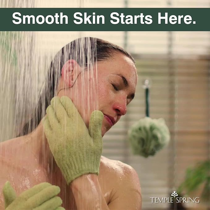 Temple Spring Shower Gloves Exfoliating - Image 3