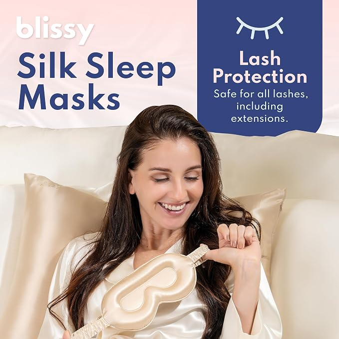 Blissy Silk Sleep Mask Profile - Image 2