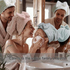 Jseng 3PC Microfiber Hair Towel Caps, Extreme Soft & Ultra Absorbent, Fast - Image 3