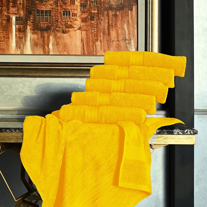 HERCULEAN Large Bath Towels 24 x 50 Pack of 6 | Quick Dry and Highly Absorbent - Image 6