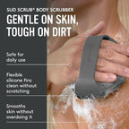 Sud Scrub® Antimicrobial Silicone Body Scrubber, Exfoliating Body Brush - Image 3