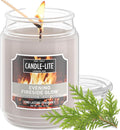 Candle-lite Fall Scented Candles, Evening Fireside Glow, 18 oz Jar, Proudly by Candle-liteCompany