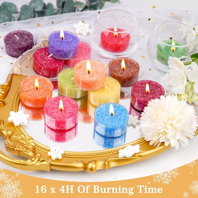 Tealight Candles for Women 16 Pack Aromatherapy Scented Candles Small Candle - Image 6