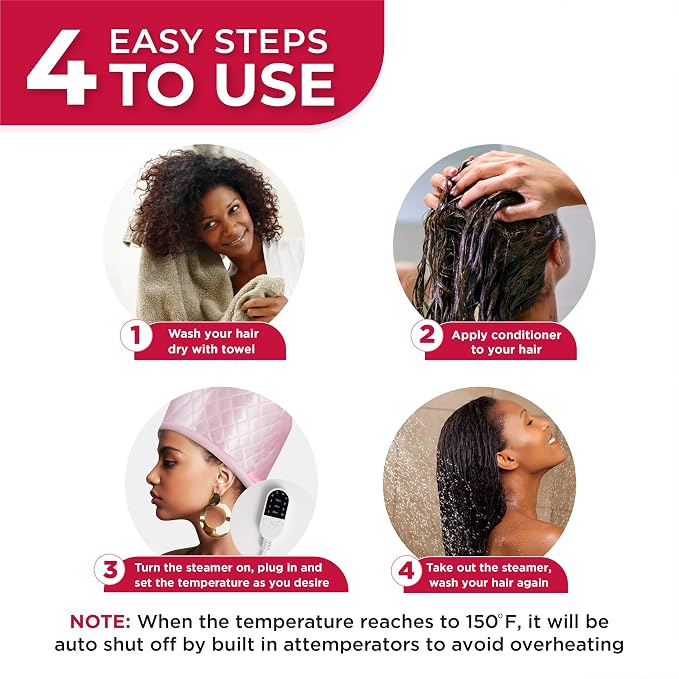 SISWOW Thermal Steamer Cap for Great Deep Conditioning - Image 7