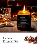 Scented Candles for Men | Fresh Coffee, Smells of Espresso | Wooden Wick - Image 6