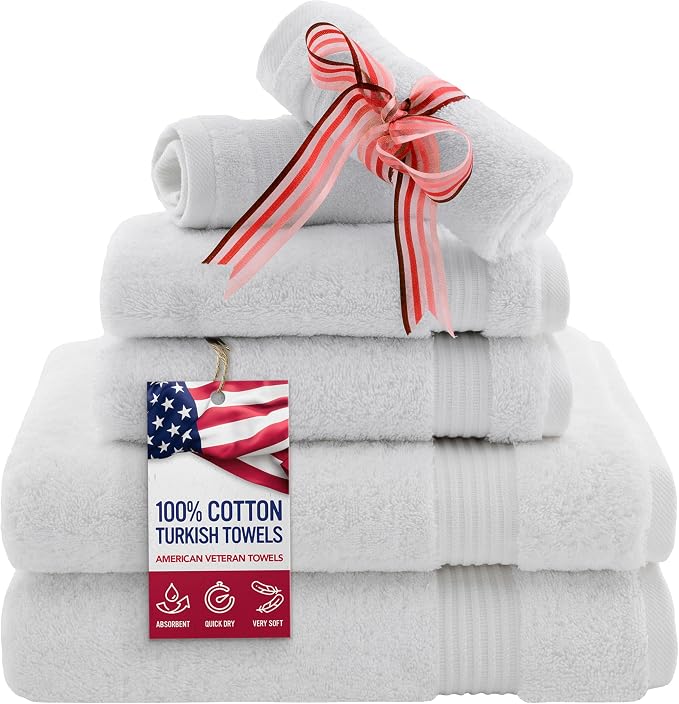 American Veteran Towel, 6 Piece Towel Set by AmericanVeteranTowel