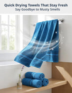 LANE LINEN 100% Cotton 4 Pack Bath Towels Set - Image 7