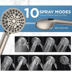 MakeFit Dual Filtered Rain Shower Head Combo, High Pressure Handheld Shower Head - Image 7