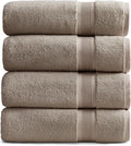 Springtree Home Luxury Bamboo Rayon Bath Towel Set of 4 | 35% Bamboo Rayon by SpringtreeHome