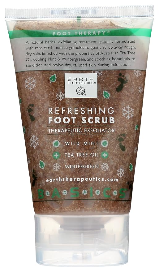 Earth Therapeutics Exfoliator Refreshing Foot Scrub, 4 Oz by EarthTherapeutics