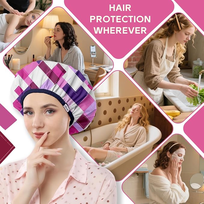 Years calm Waterproof Shower Cap - Image 7