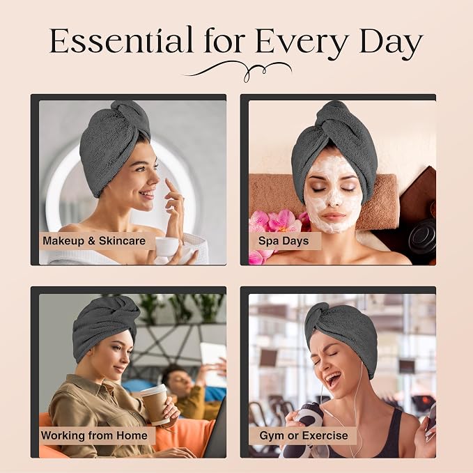 Lili&James Cotton Hair Towel Wrap - Image 7