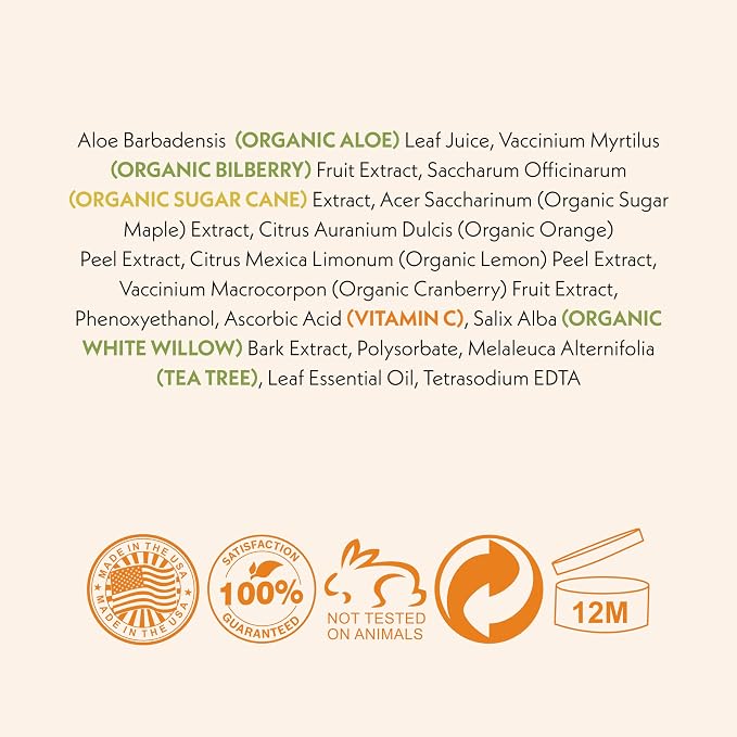 Eve Hansen Vitamin C Toner for face | 8 oz Hydrating Facial Toner Pore Minimizer - Image 10