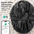 Double-Sided 22 Momme 100% Real Mulberry Silk Bonnet - Image 2
