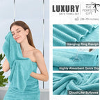 4 Piece Extra Large Bath Towel 35"x70" Oversized Bath Sheet Bath Towel Set - Image 3