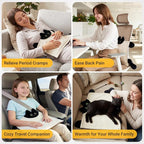 Cute Cat Shape Heating Pad for Period Cramps & Menstrual Pain Relief, 5V 2A USB - Image 7