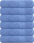 KAHAF COLLECTION 100% Cotton Bath Towels, 24x48 Pack of 6 Towels, Quick Dry by KAHAF+COLLECTION