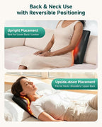 Snailax Back Massager with Heat – 3D Shiatsu Massage Pillow - Image 3