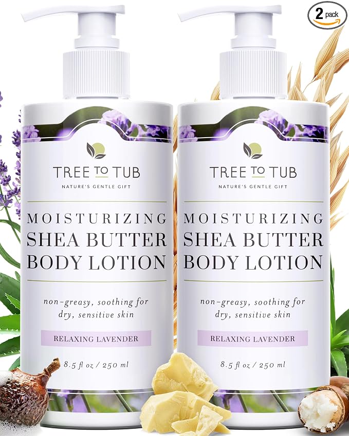 Tree To Tub Lavender Shea Butter Body Lotion by TreeToTub