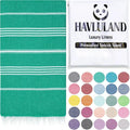 HAVLULAND Turkish Beach Towels Oversized, Absorbent Quick Drying 100% Cotton by Havluland