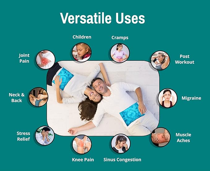 Microwavable Corn Filled Heating Pad and Cold Pack/Washable 100% Cotton Cover - Image 3