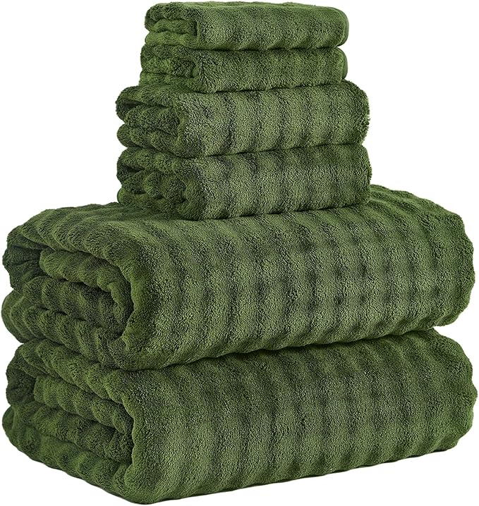 KBY Bath Towels Set 6 Piece 40x80 Inches，2 Extra Large Bath Sheets 2 Hand by KBYHome