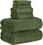 KBY Bath Towels Set 6 Piece 40x80 Inches，2 Extra Large Bath Sheets 2 Hand by KBYHome