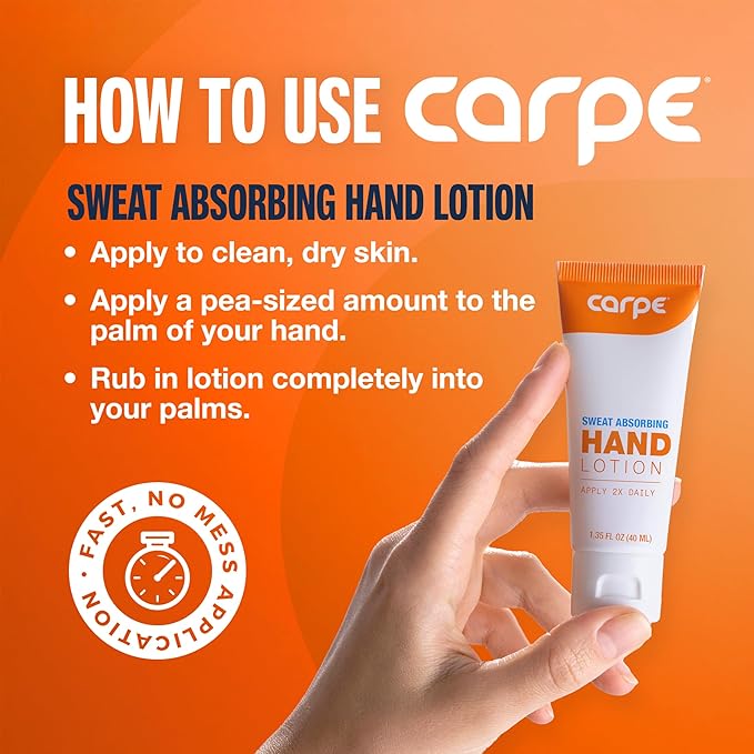 Carpe Sweat Absorbing Hand Lotion, A dermatologist-recommended, non-irritating - Image 4