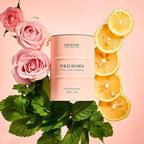 M&SENSE Wild Rose Natural Scented Candle, 70 Hours Long Lasting Soy Candles - Image 2