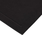 Hawmam Linen Black Bath Mats, 21 x 34 inches, Banded Design, Highly Absorbent - Image 6