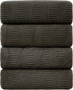 Ycosy 4 Pack Extra Large Microfiber Bath Towels Set, 35x70 inches, Less Lint by Ycosy