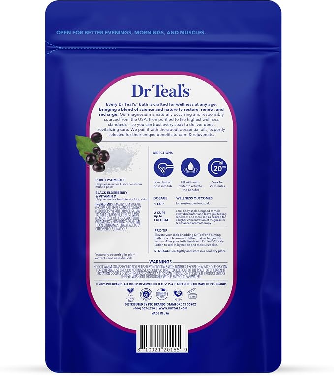 Dr Teal's Epsom Salt Magnesium Soak, 3 lbs - Image 2