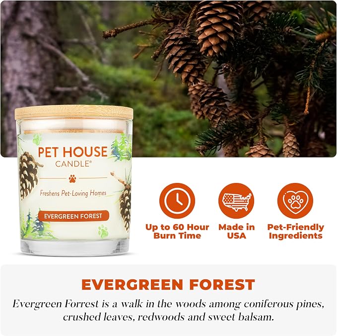 Pet House Pet Odor Candle Plant Based Scented Candle Clean Burning, Long Lasting - Image 2