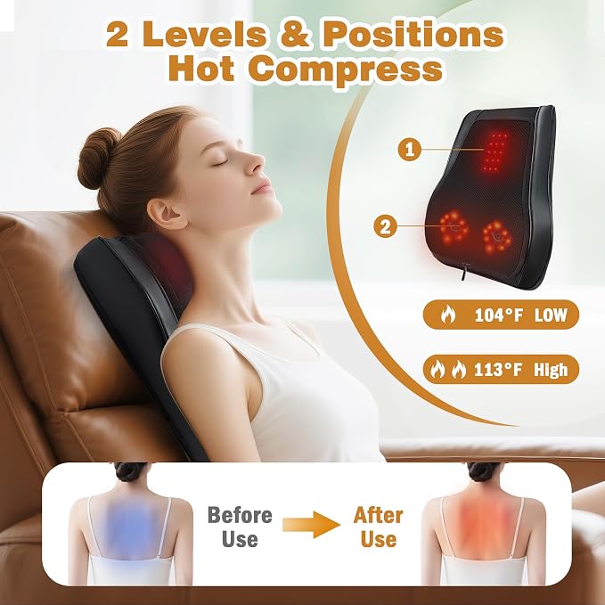 Joyset Back Massager with Heat, Neck Massager - Image 3