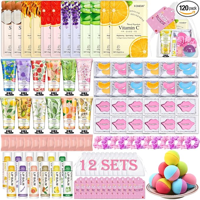 KONEUK 120 PCS Spa Party Supplies by KONEUK